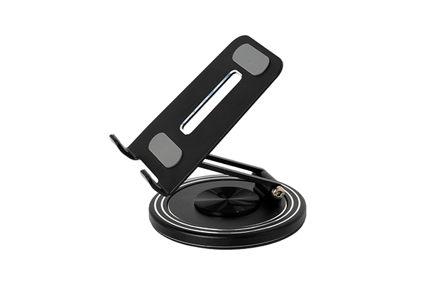 Mobile Phone Stand Desktop 360° Rotating Aluminum Alloy Metal Tablet Stand Adjustable Folding Portable Stand